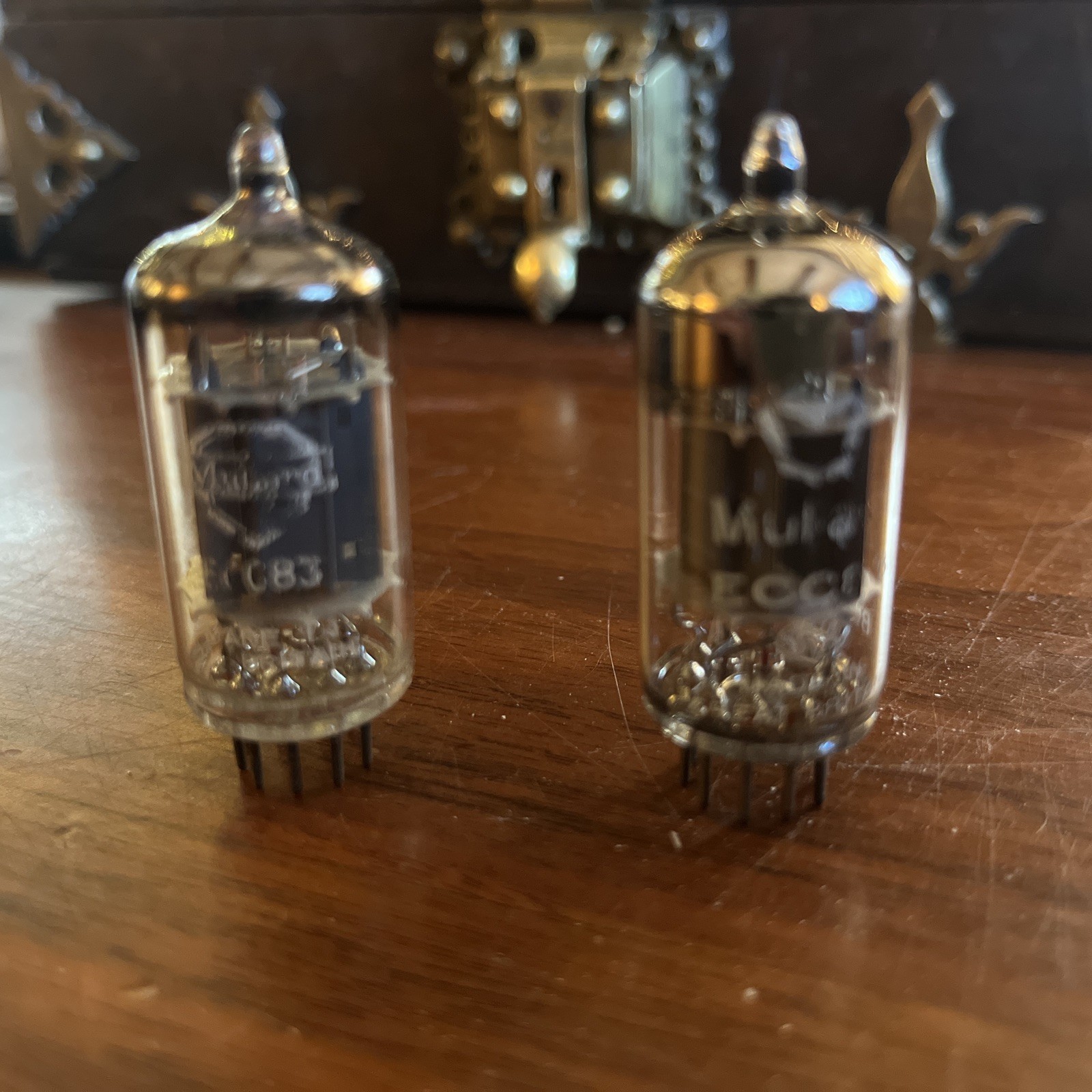 Mullard ECC83 / 12AX7 Pair Vintage Vacuum Tubes. Made in Great Britain