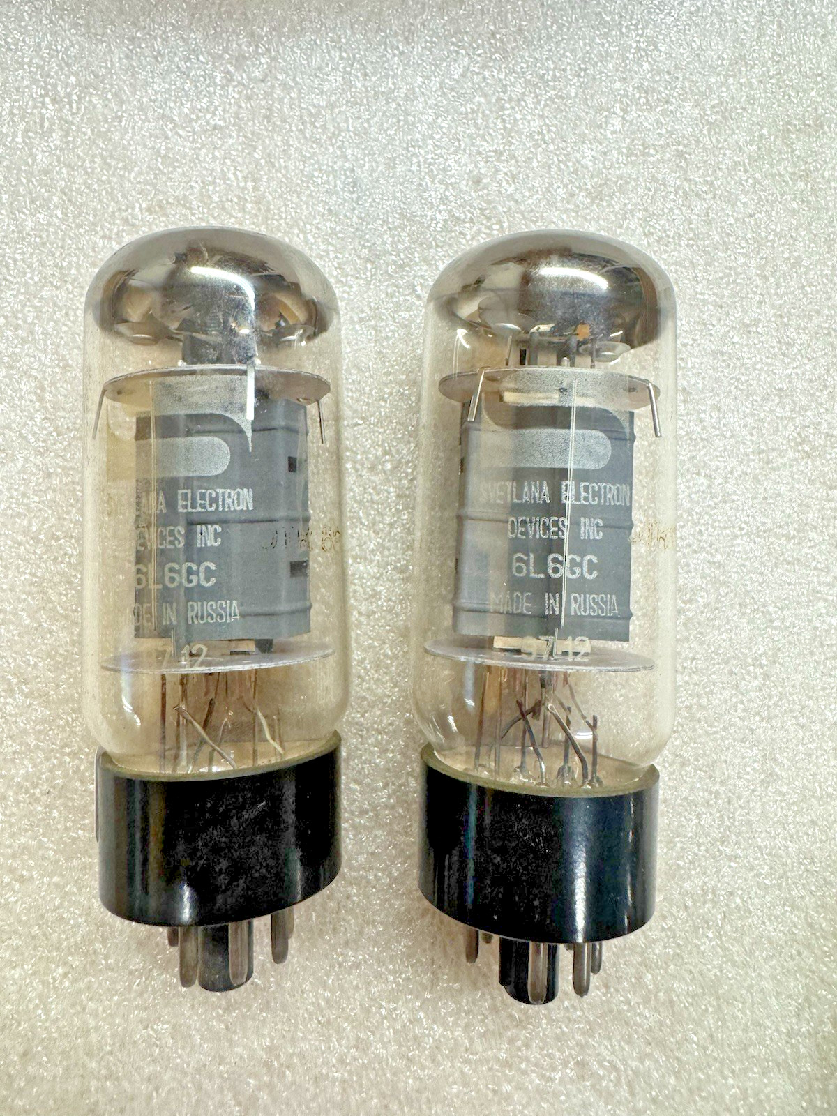 Svetlana 6L6GC Tubes Matched Pair 1997 Original Strong n2