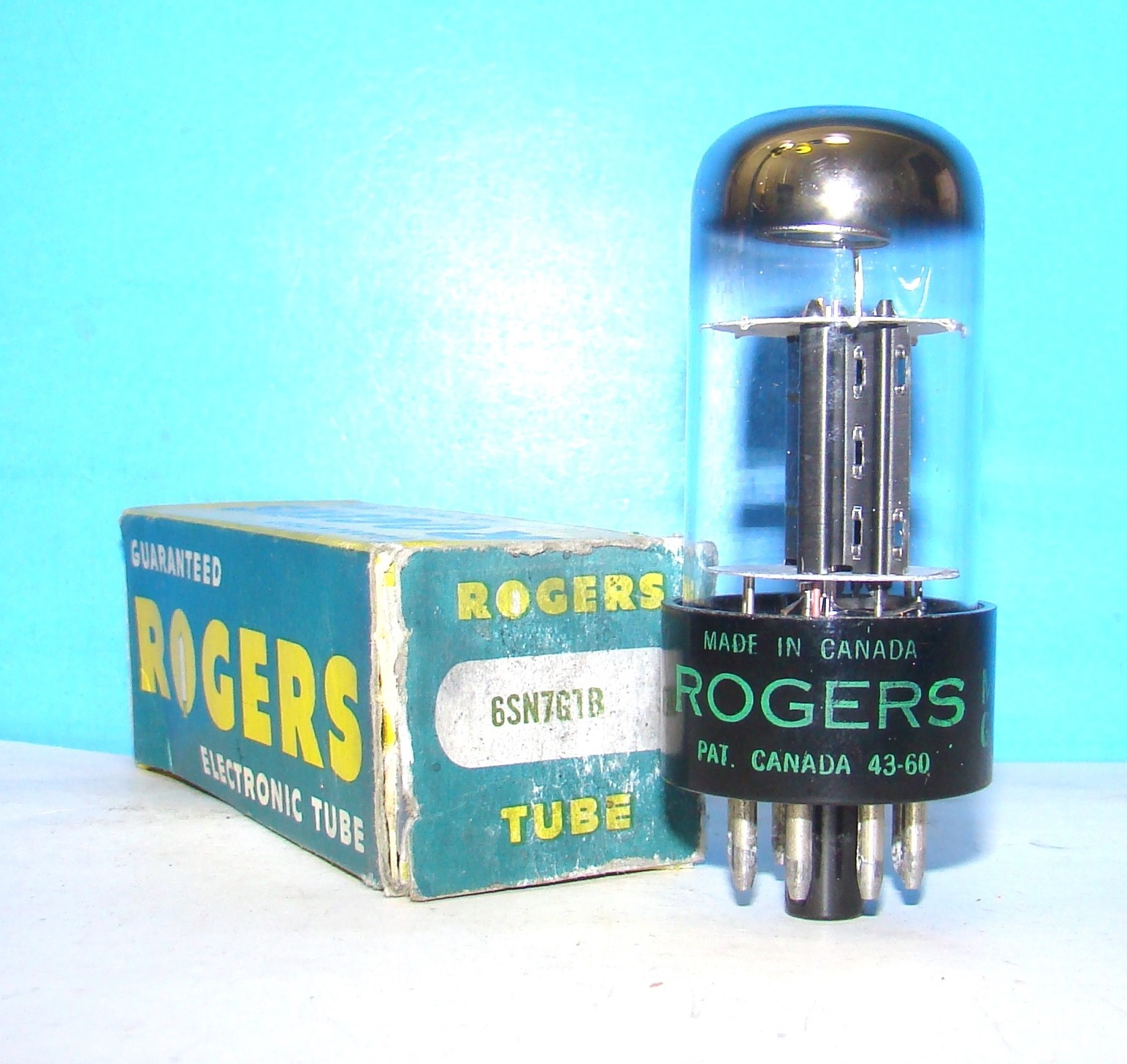 6SN7GTB NOS Rogers amplifier radio audio vacuum tube tested 6SN7GT 6SN7 Canada