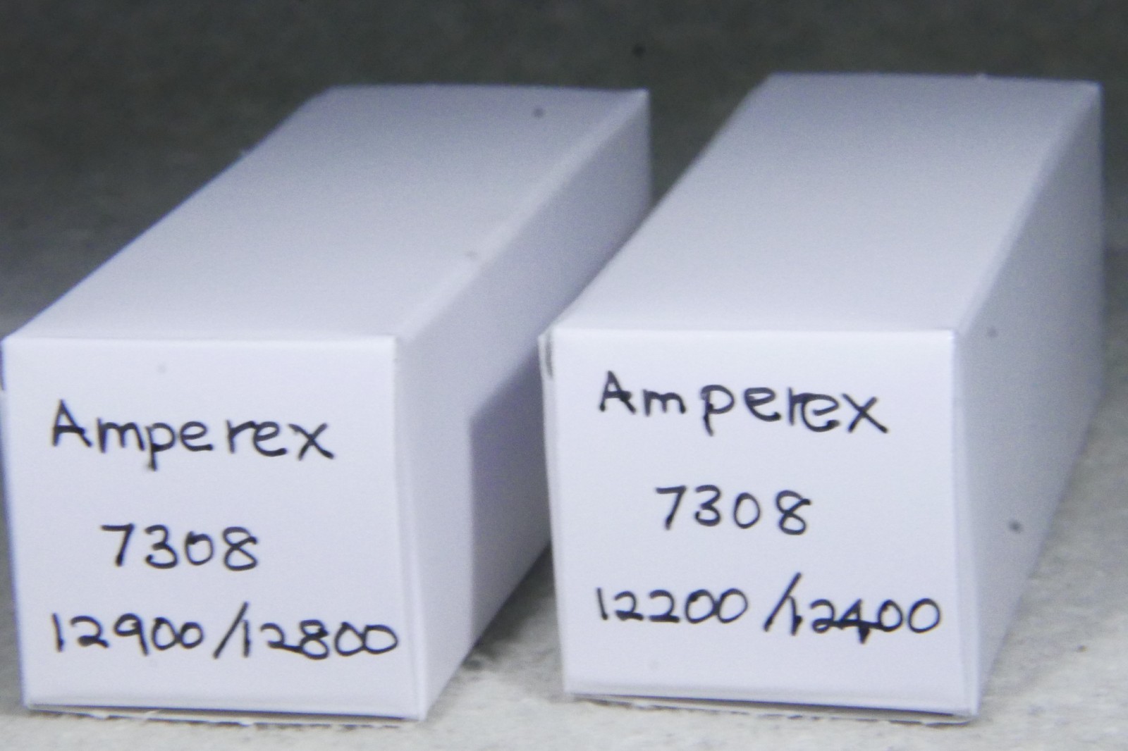 Matched Pair Amperex PQ 7308/E188CC O-Getter Gold Pin Made in USA 1964 Strong