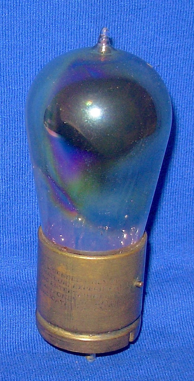 Strong RCA UV201A Brass Base Tipped Rainbow Vacuum Tube