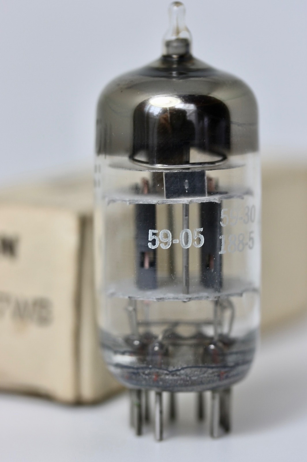 RARE NOS GE 6201 12AT7-WA ECC801S SINGLE TESTED TUBE “TRIPLE-MICA” 1959 U.S.NAVY