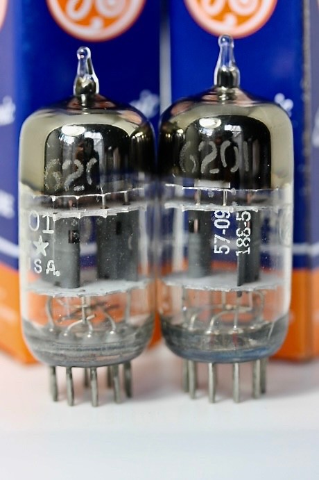 NOS GE 6201 12AT7-WA ECC801S MATCHED PAIR TESTED TUBES “TRIPLE-MICA 5-STAR” 1957