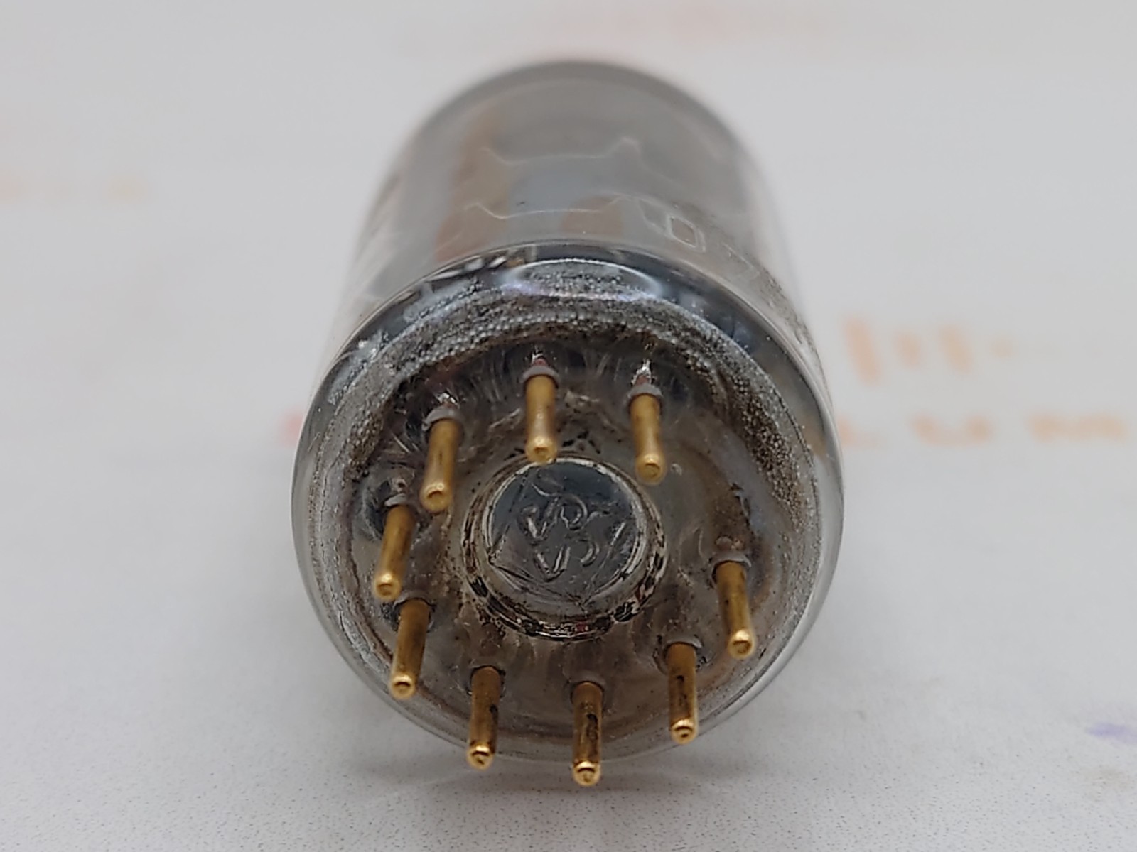 1x Telefunken E88CC 6922 O-getter AEG label ◇ Bottom – Strong