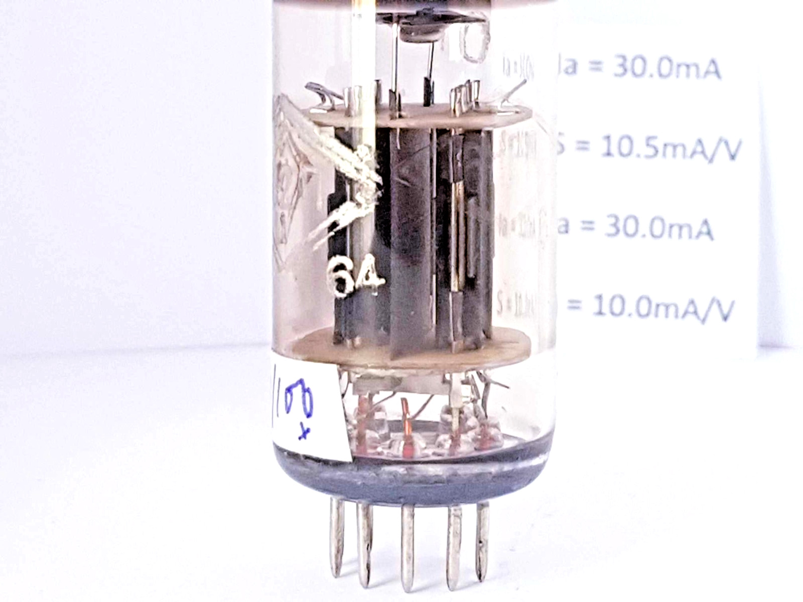 1 x 6N6P FOTON TESTED 1964y TUBE ECC99 E182CC SQUARE GETTER NEW