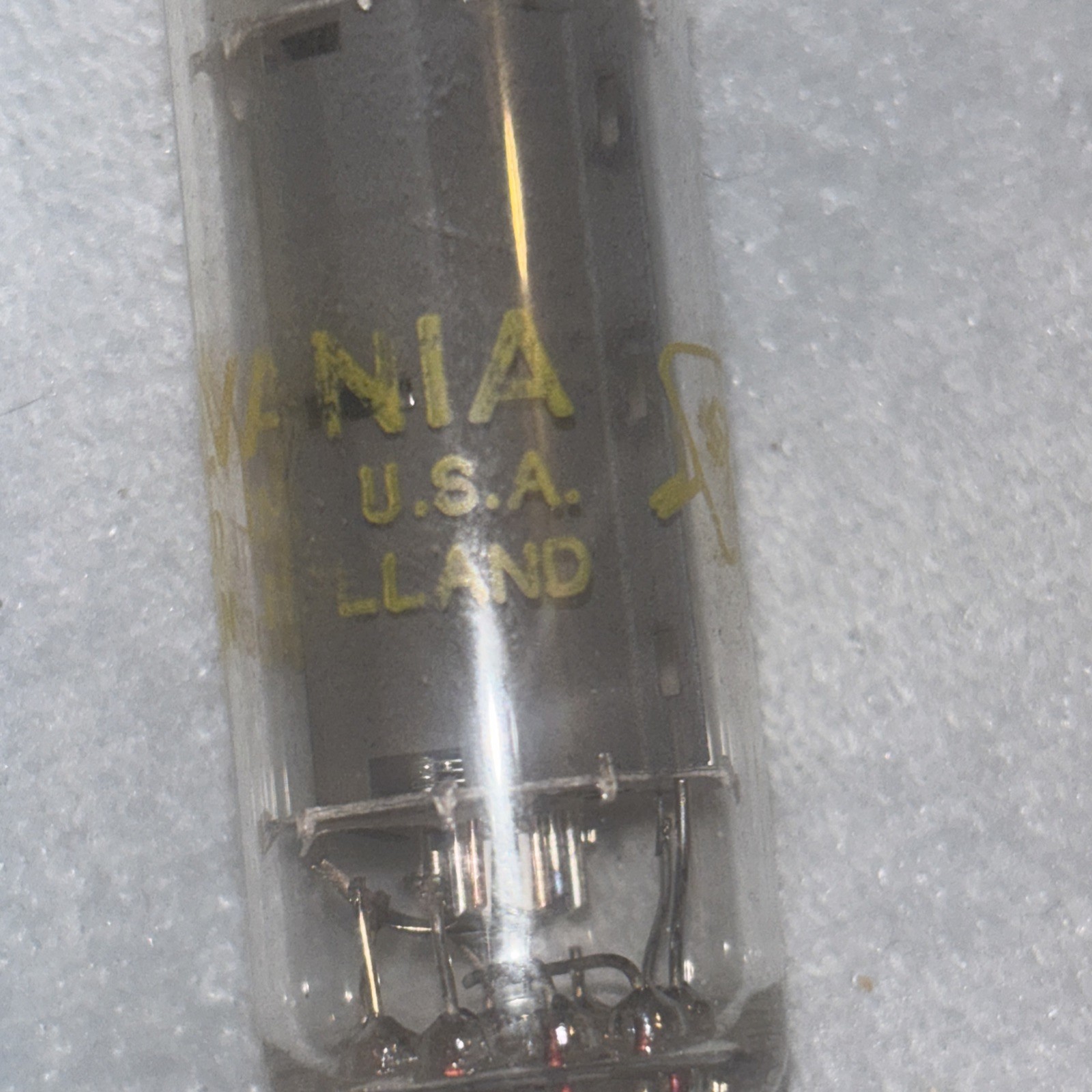 Sylvania 8BQ5 Yellow Box NOS NIB Phillips Made In Holland Tested Output Pentode