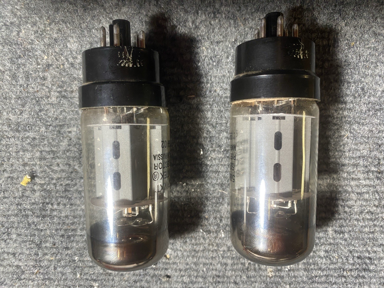 Matched Pair of Sovtek 5881WXT Power Tubes – Tested & Strong on Maxi-Matcher 2