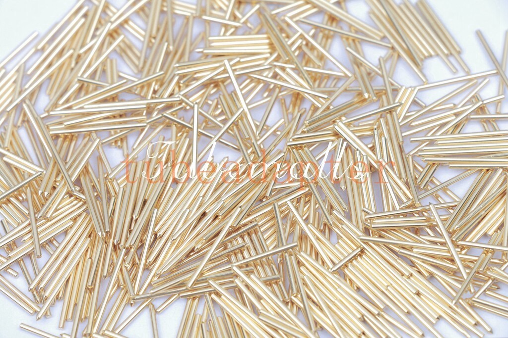 100pcs Gold plated tube pins for EL84 12AX7 ECC808 12AU7 6922 1.0mm diameter