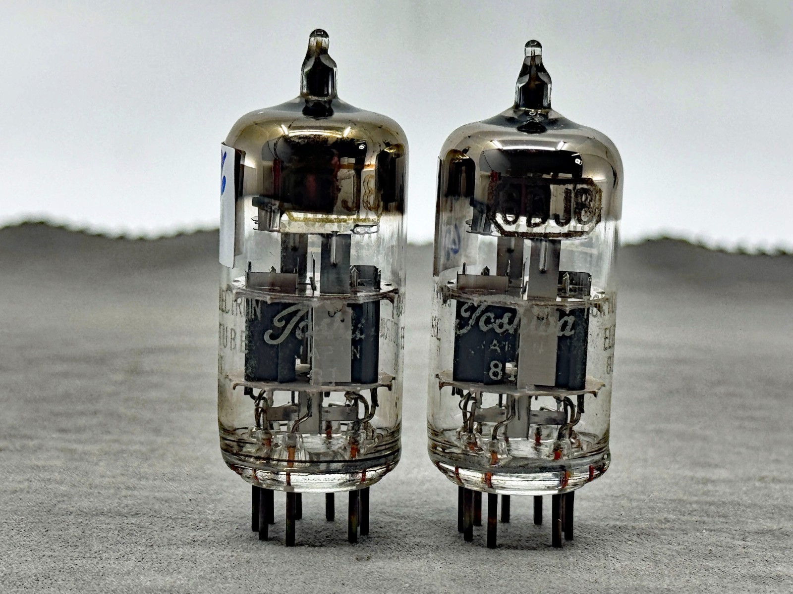 Matched Balanced Toshiba M3624 6DJ8 ECC88 Tubes O Getters Test NOS TV-7BU