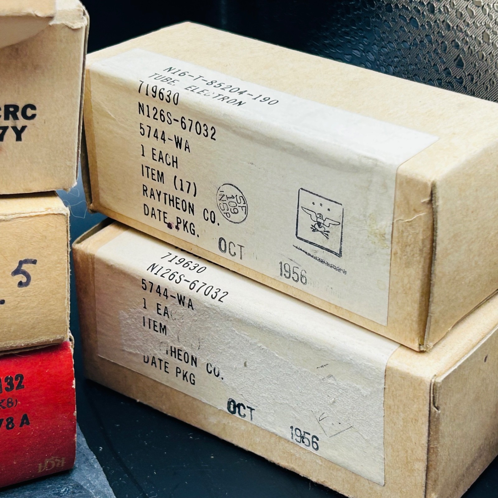 Mostly NOS Vintage Vacuum Tube Lot RCA JAN Raytheon 1626 6AG7 12K8 5672