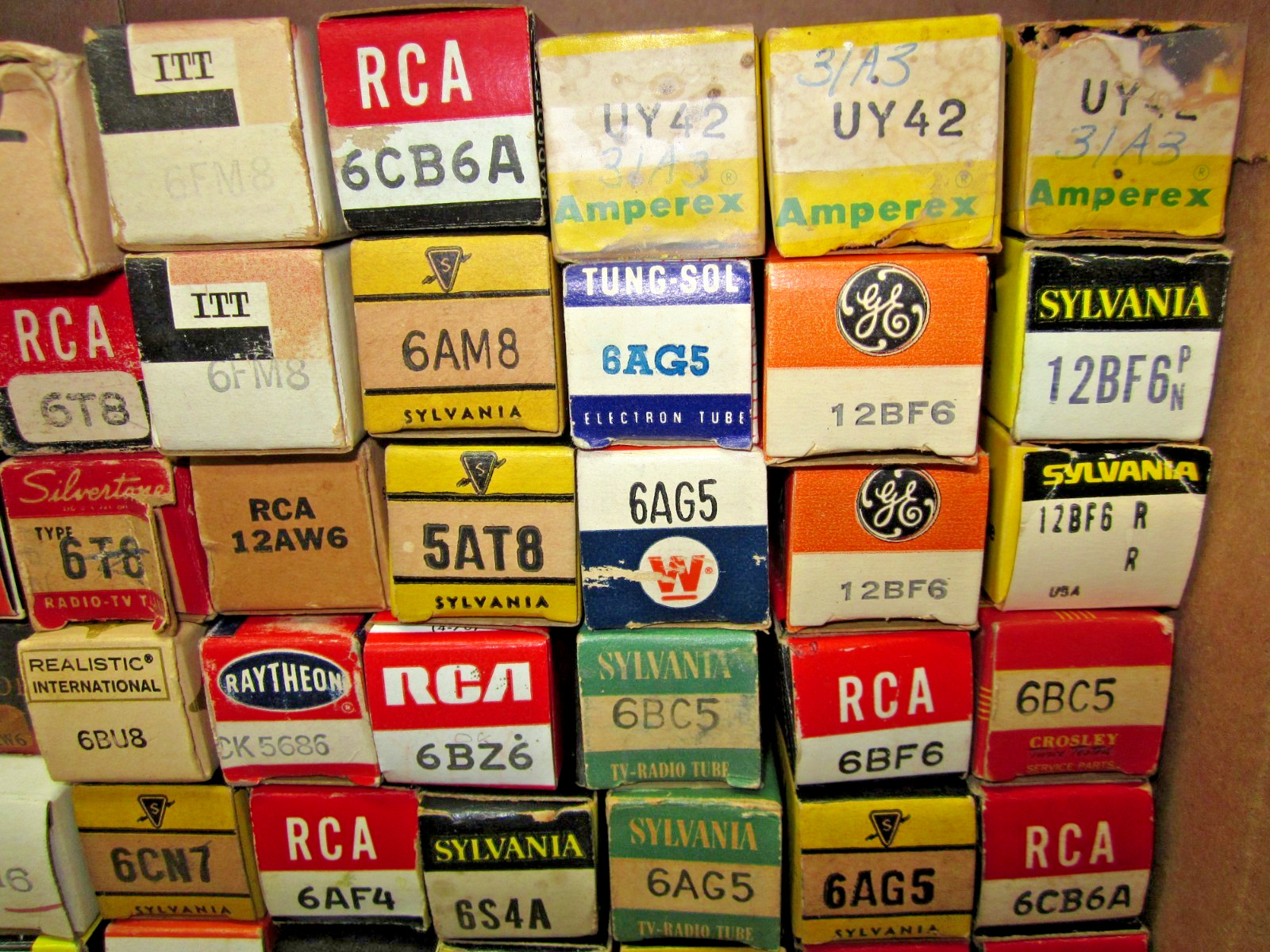 Big Lot New-in-Box Vacuum Tubes TV Radio Audio RF