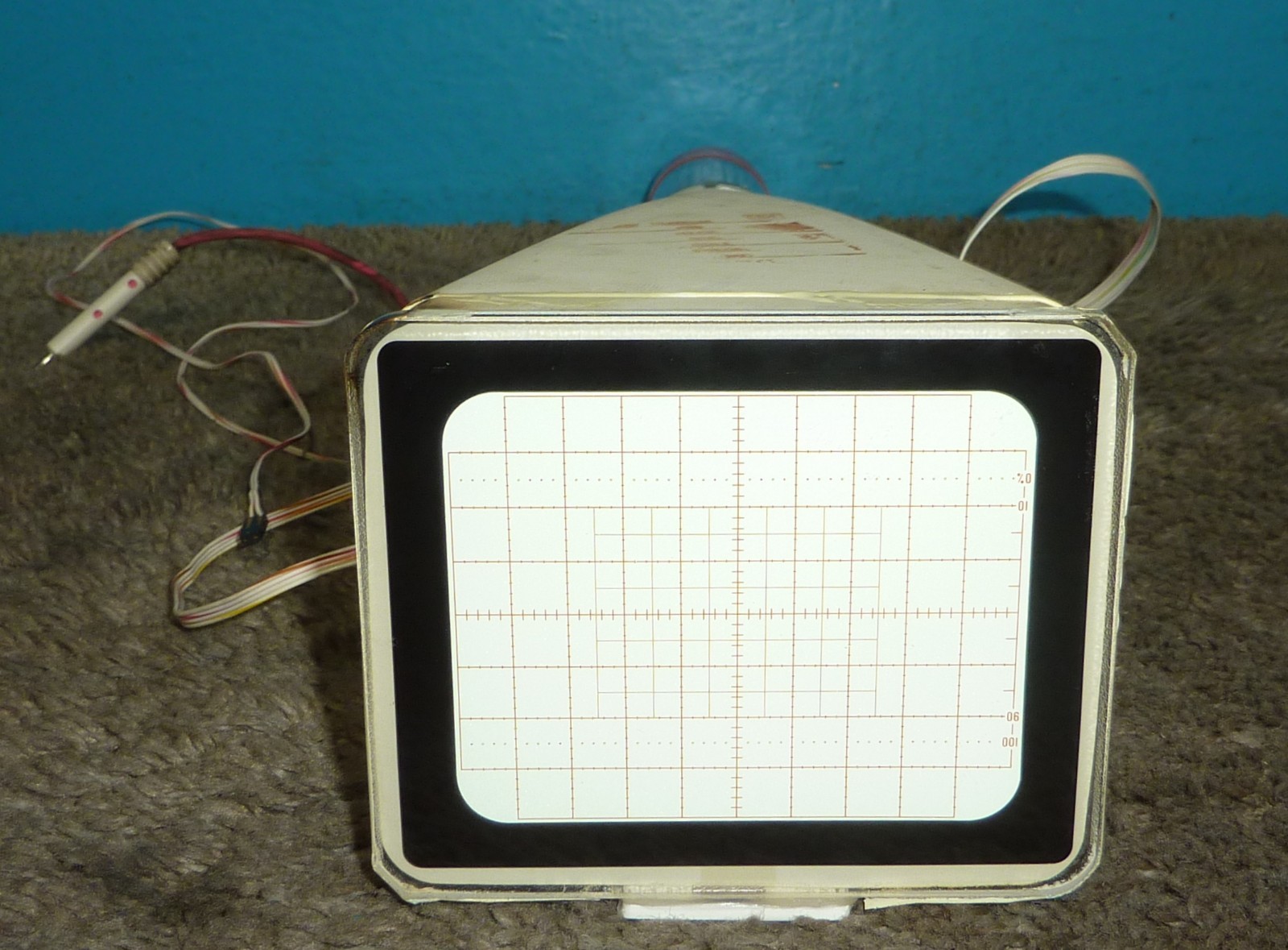 Tektronix 7384 Oscilloscope OEM CRT Cathode Ray Tube w/Wiring intact Guaranteed