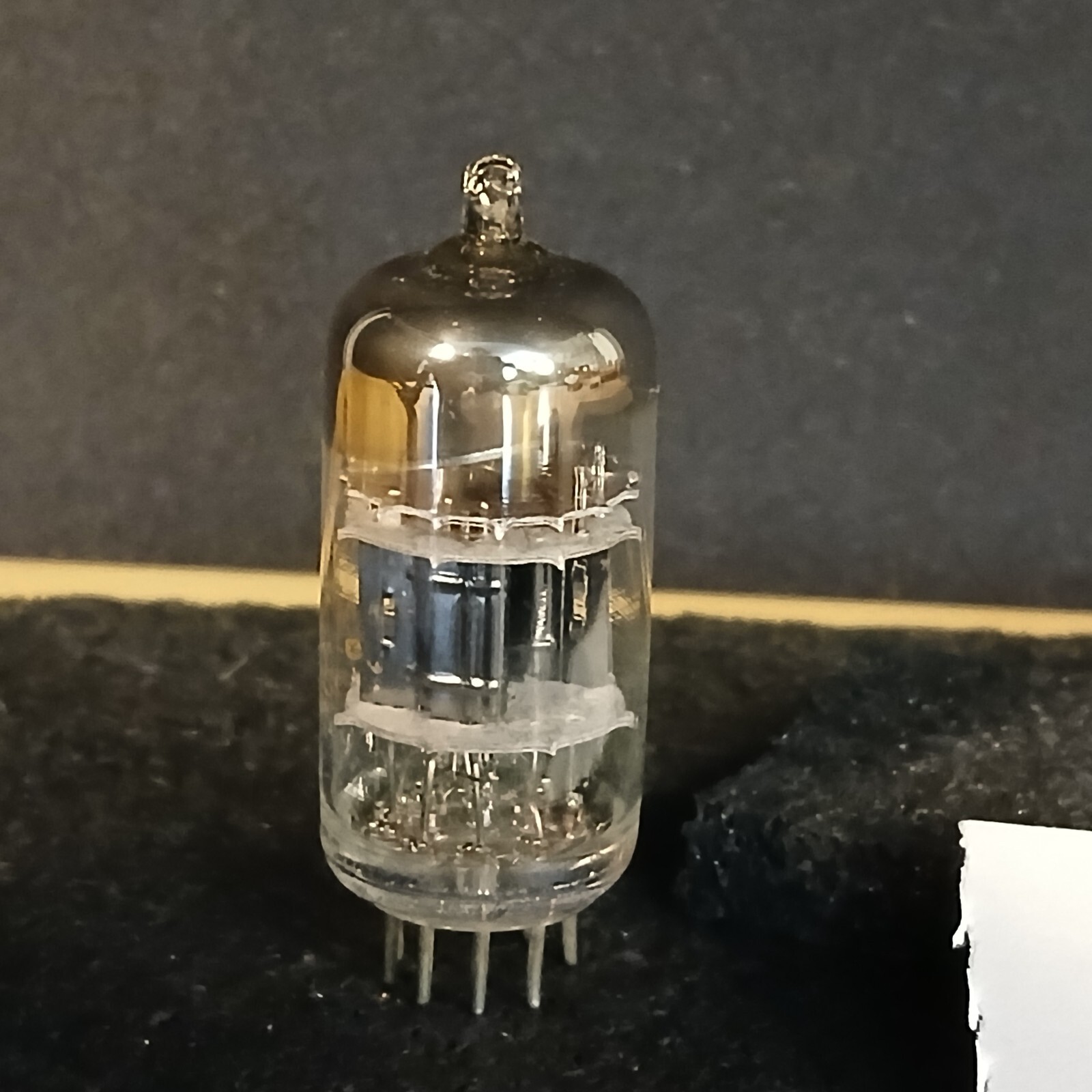 CBS Hytron 12AT7WA Red Print Audio Tube – TESTED 72/78 min 55/55 Black Plates