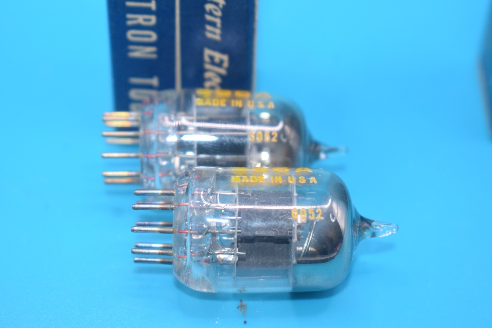 NOS Matched Pair – Western Electric 396A Vintage Tubes – TV7 Tested++