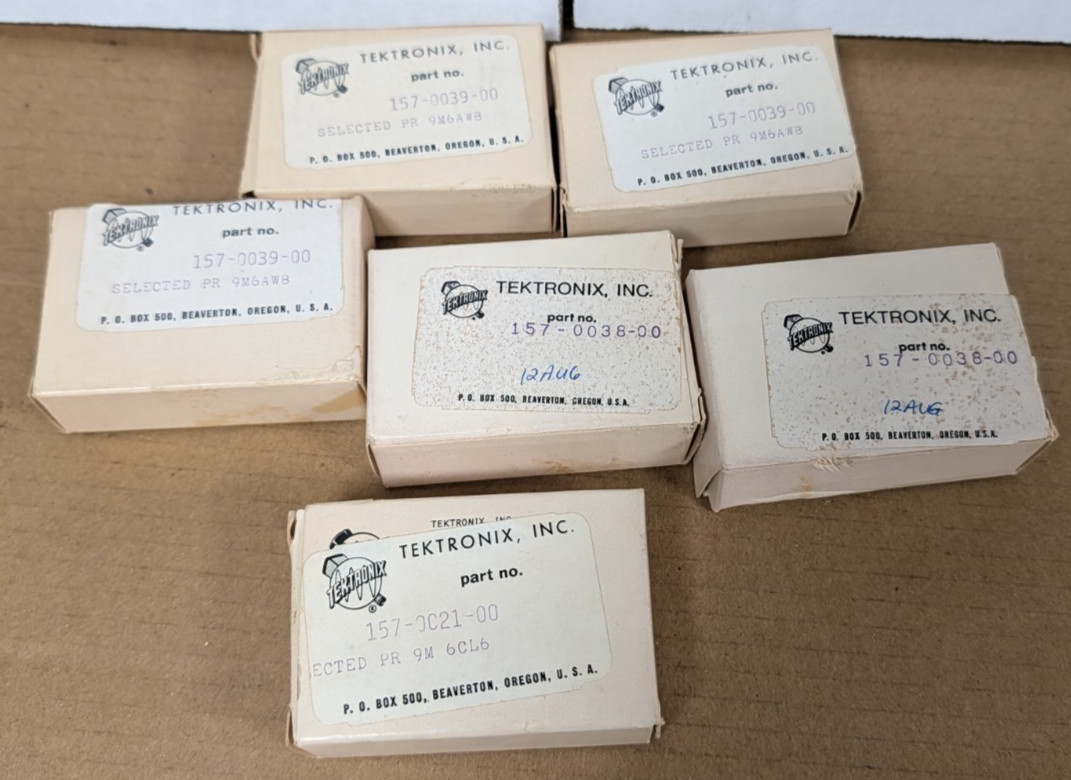 (NEW!) LOT OF 12 RCA Tubes Vintage Tektronix 157-0038-00/157-0039-00/157-0021-00
