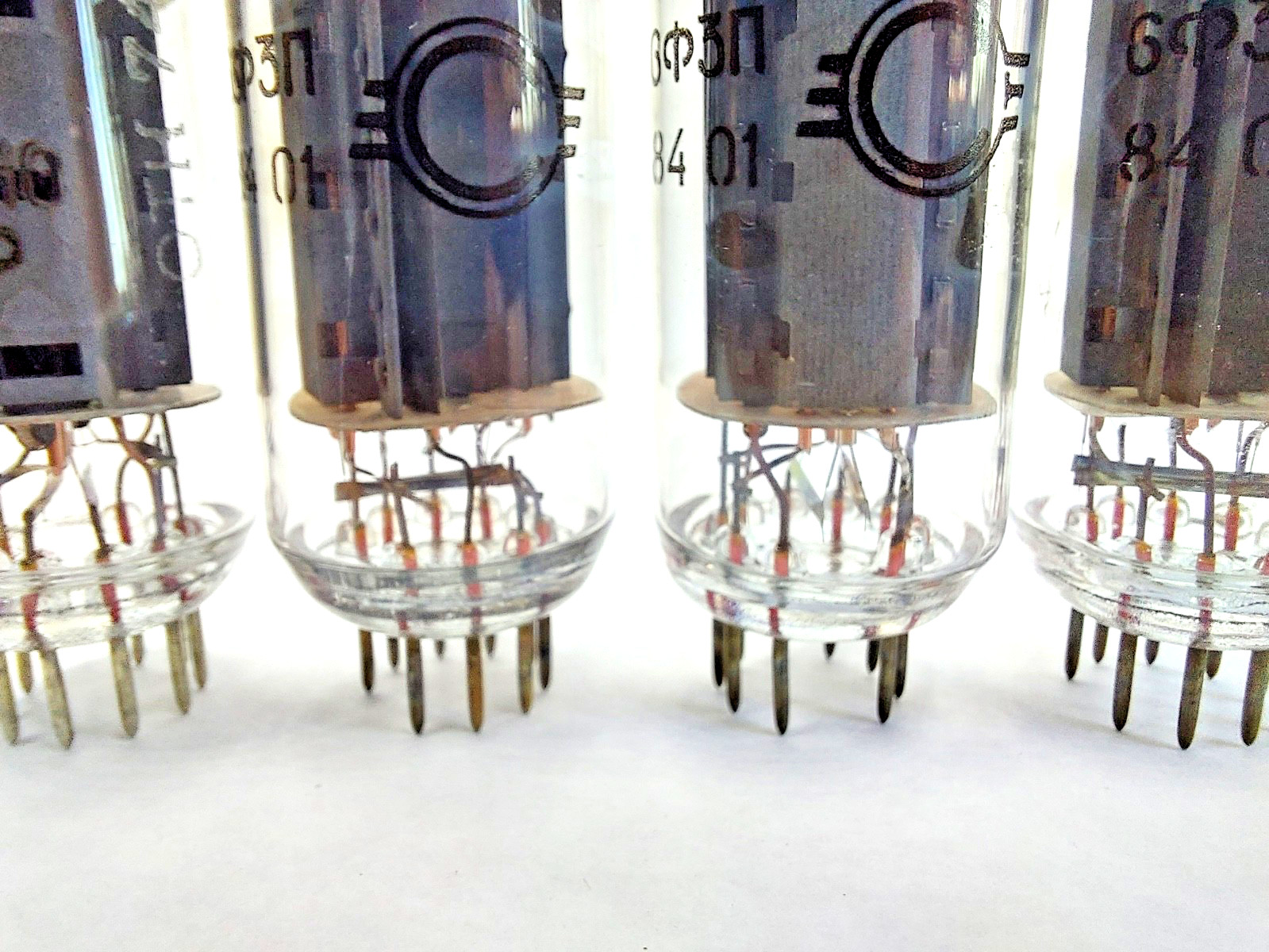 4x 6N17B-V / 6Н17Б-В MELZ + 4x 6N16B-V / 6Н16Б-В Tubes NEW NOS OTK