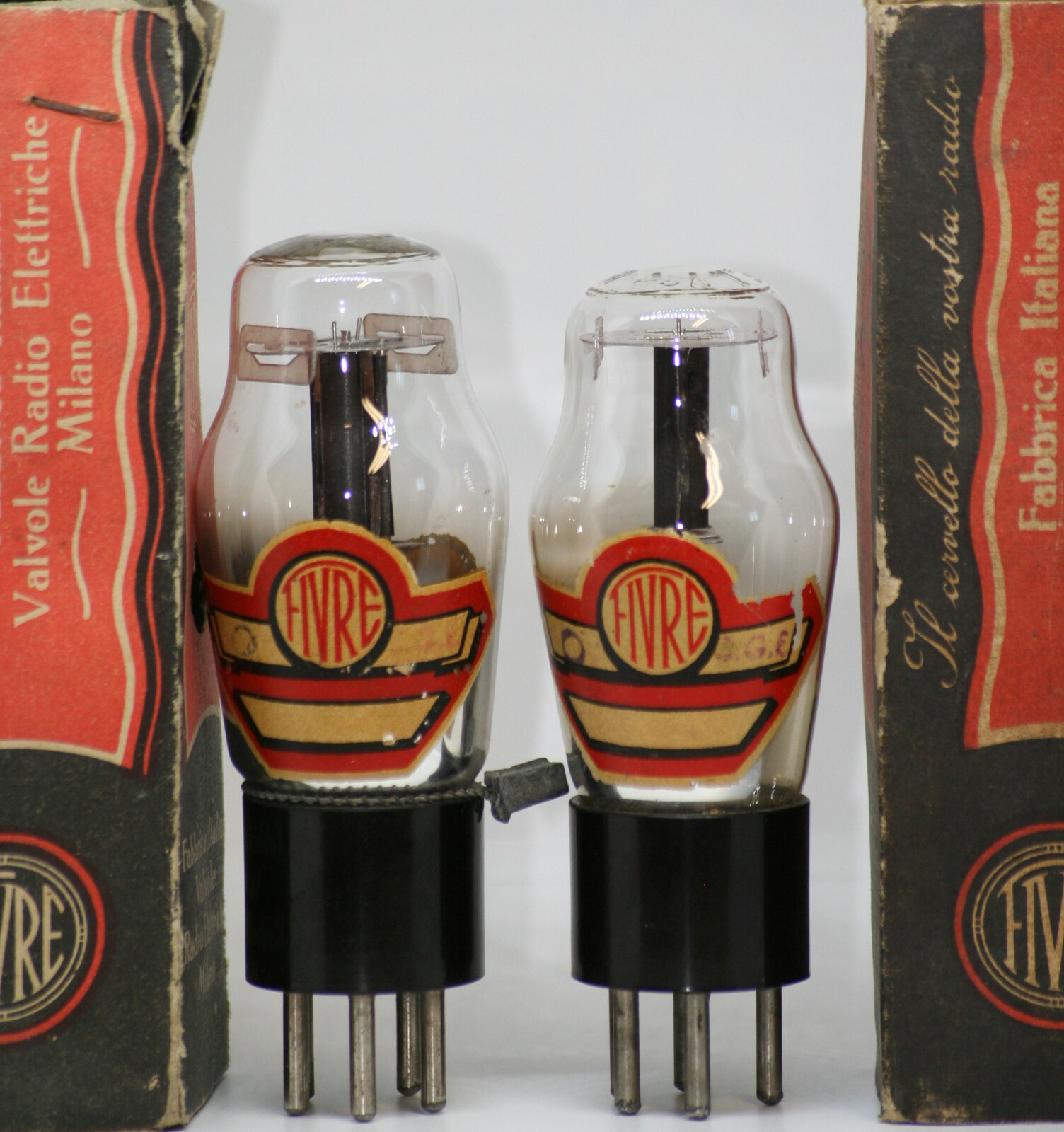 76 tube pair Fivre Italy preamp tubes amplifier black type 45 amp vacuum 245 2a3