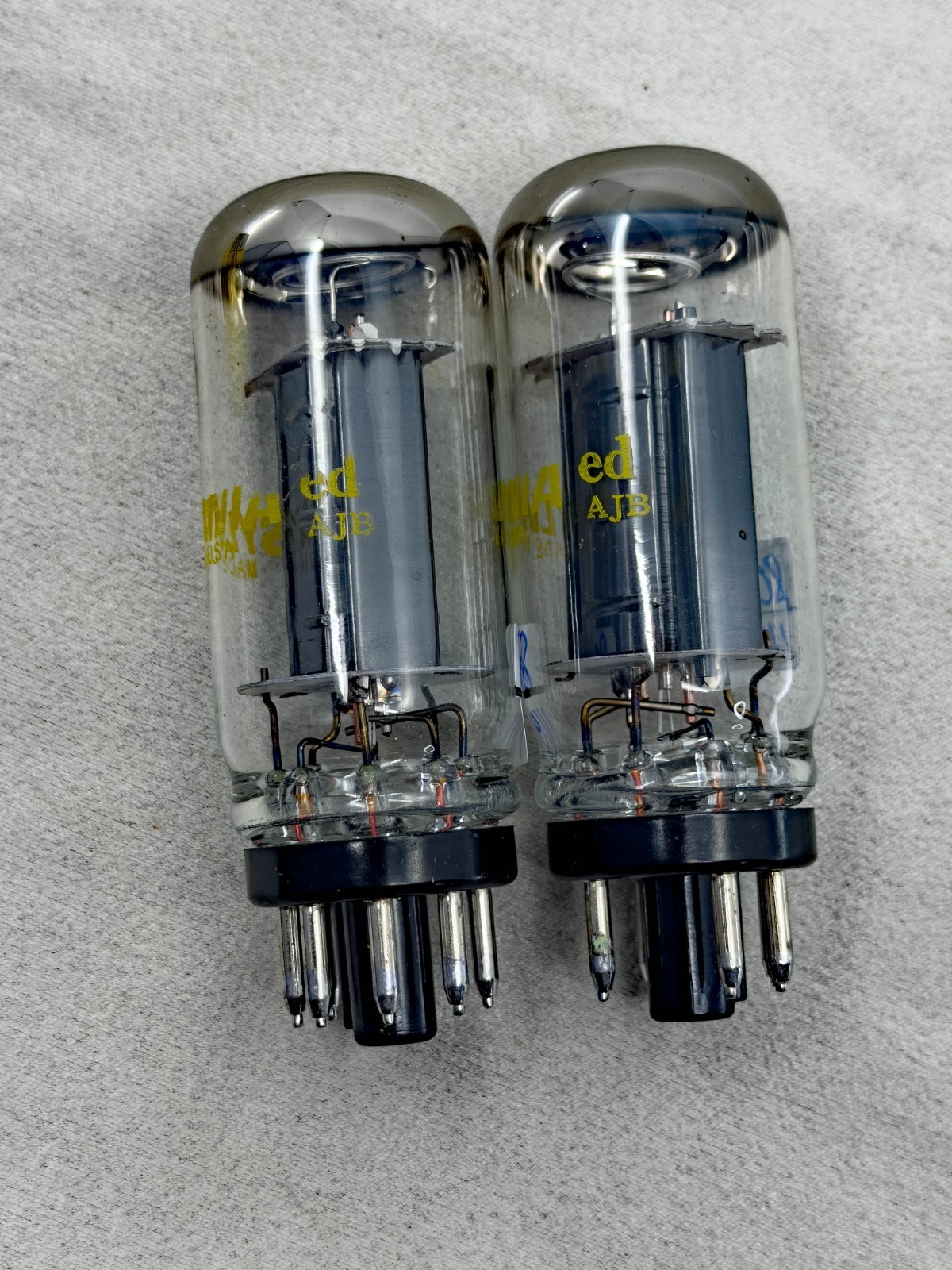 Matched Pair Sylvania 6V6GTA Coinbase Power Tubes Exc Cond Test Strong