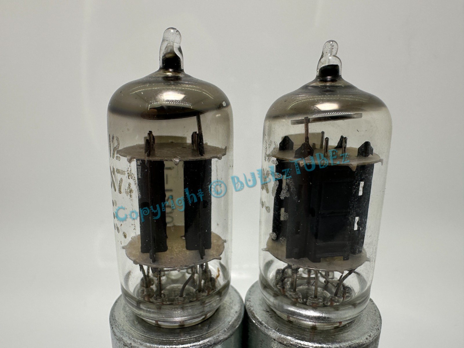 GE 12AX7A 1960’s Short Gray Plate Tubes PLATINUM MATCHED on AT1000 ECC83