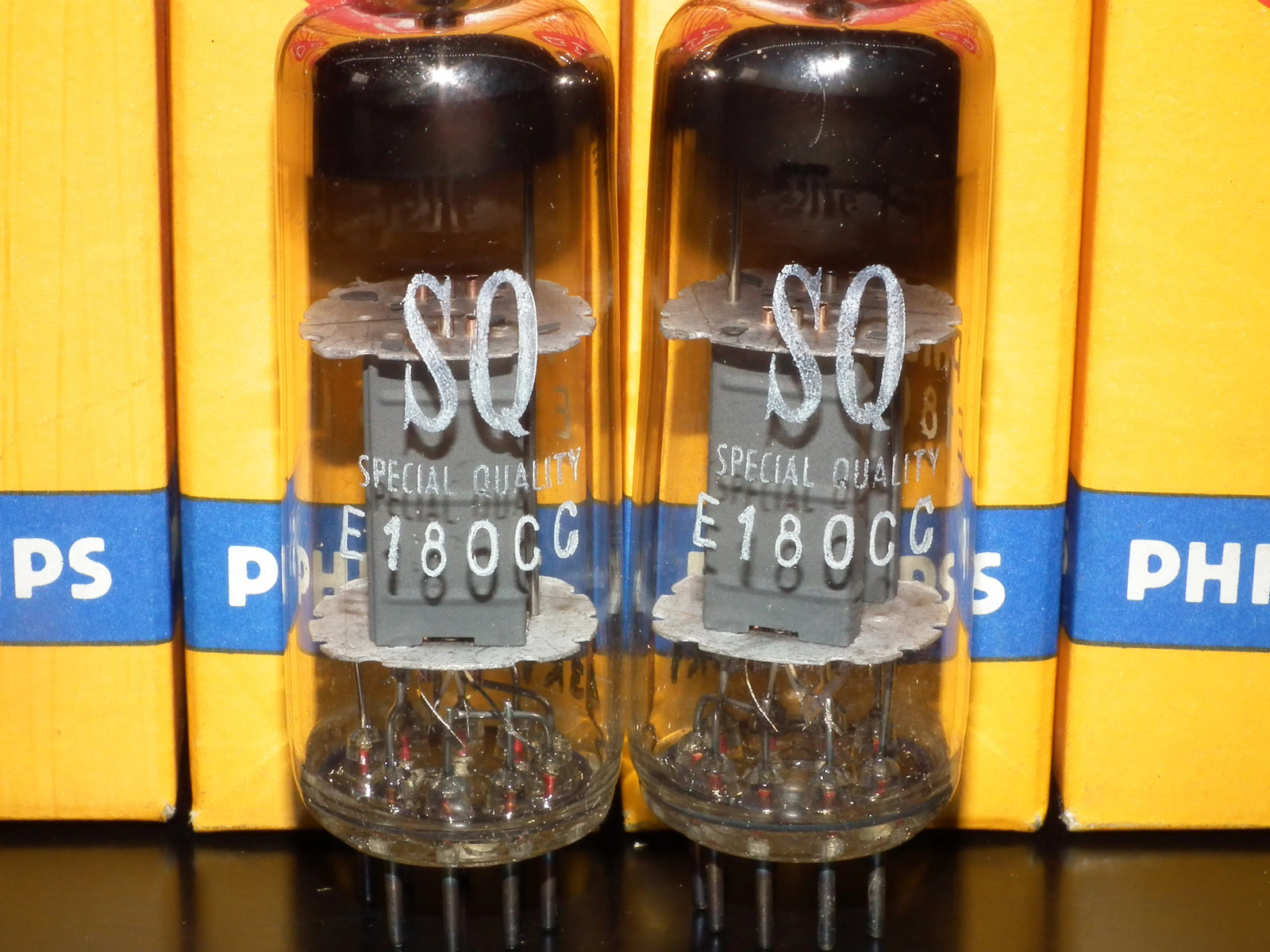 Philips E180CC 7062 Platinum Matched pair NOS NIB Holland Heerlen 1963