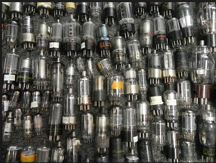 Vacuum Tube Grab Bag! Vintage Lot of ( 50 ) Vacuum Tubes STEAM PUNK ART
