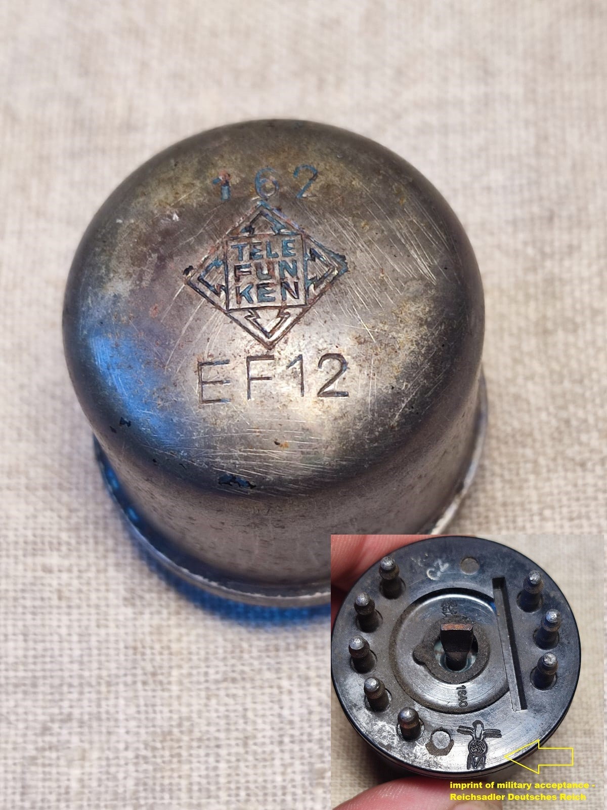 Telefunken EF12 imprint-Reichsadler Deutsches Reich, For Neumann Microphone VF14
