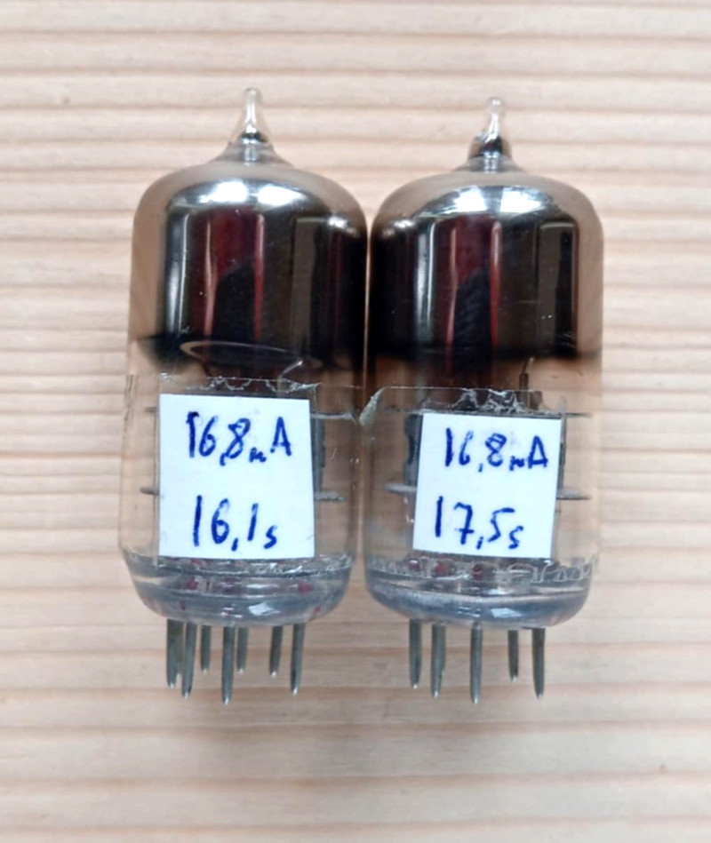2 X 6J9P-E ( E180F 6688 ) Strong Matched Pair Tubes Oktyabr 70′ NEW NOS