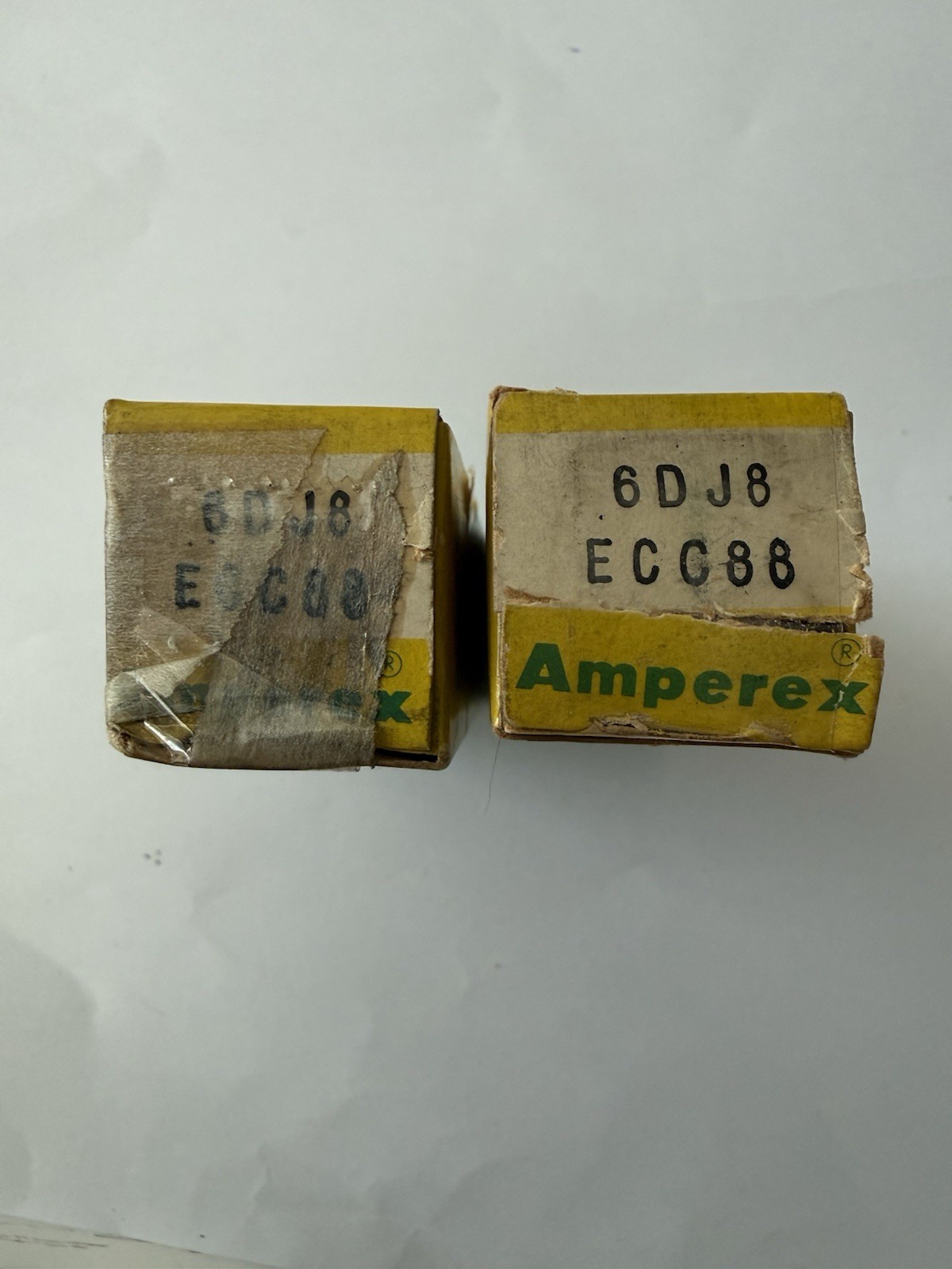6DJ8 ECC88 Amperex NOS Matched Pair