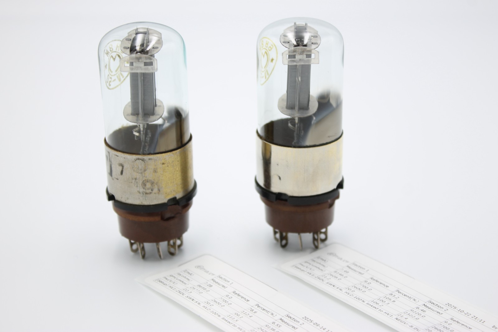 RARE Matched Pair 6N8M/6N8S/6SN7/1578/ECC32.MELZ.Etracer Tested.IV,IV-1950′.