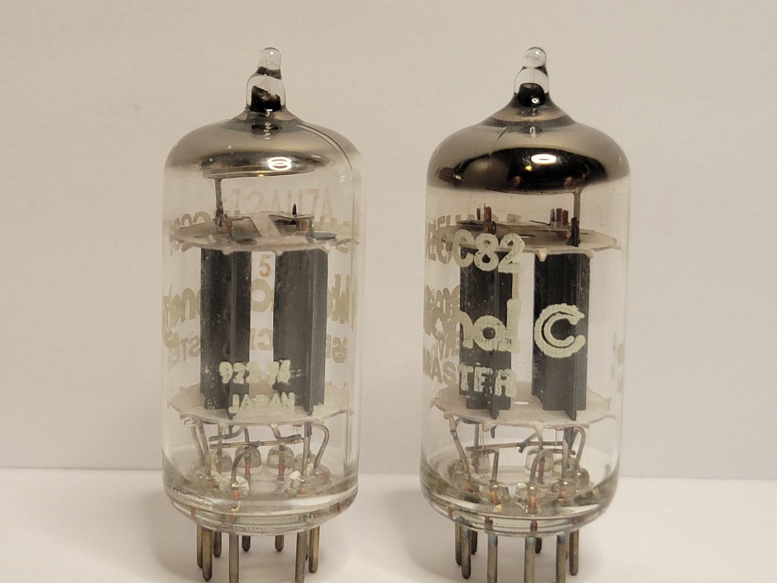 Matsushita 12au7a Low Noise (PAIR) NOS Test Very Strong Etracer