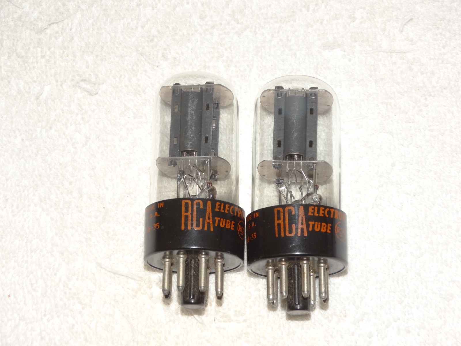 2 x 6SL7gt RCA Tubes*Super Strong Matched Pair*Clear Glass*Tall*#23