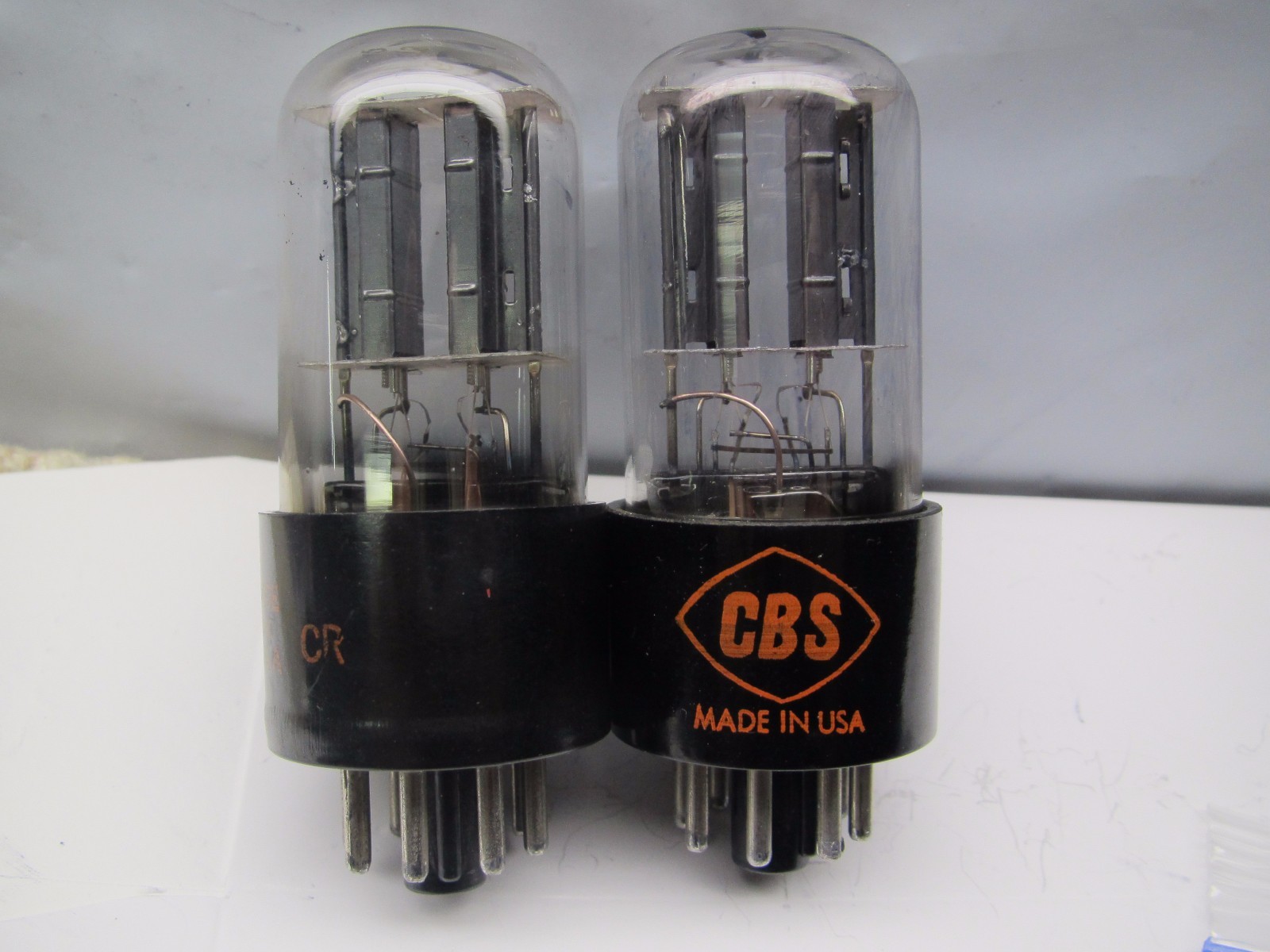 6SN7 GT CBS / HYTRON 6% PLATINUM MATCHED PAIR Well-Bal. Ip TV7 tested