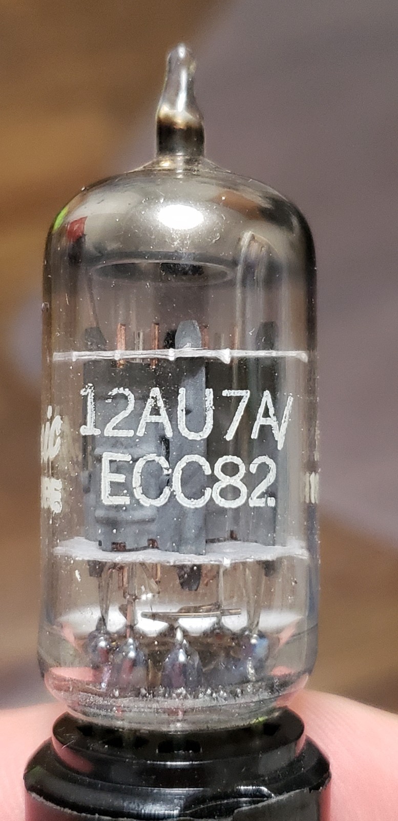 1 x Super Nice Balanced 1975 Vintage GE 12AU7A ECC82 Amplitrex & TV-7 100%+ #2