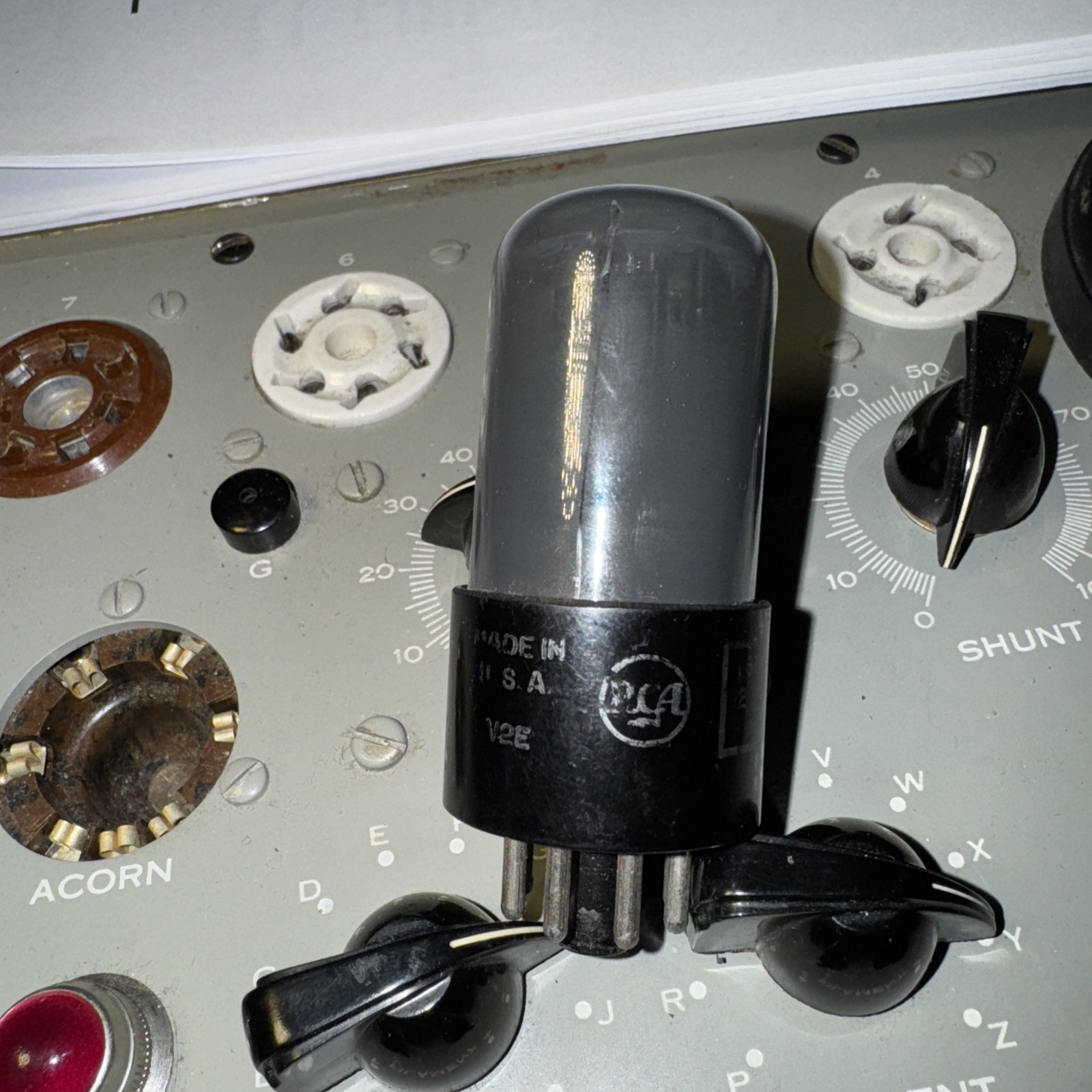 1 x Used JAN 6SN7 GT VT-231 RCA Dark Glass Tube – Tested