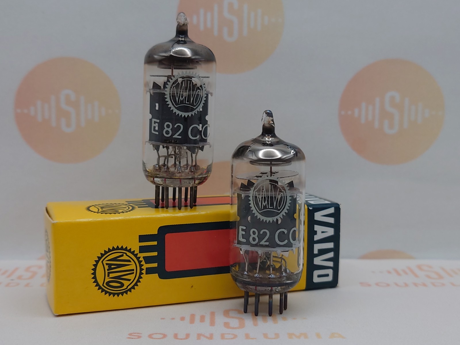 Siemens E82CC ECC802S Triple-Mica Matched Pair- Valvo Label – Munich 1961 – NOS