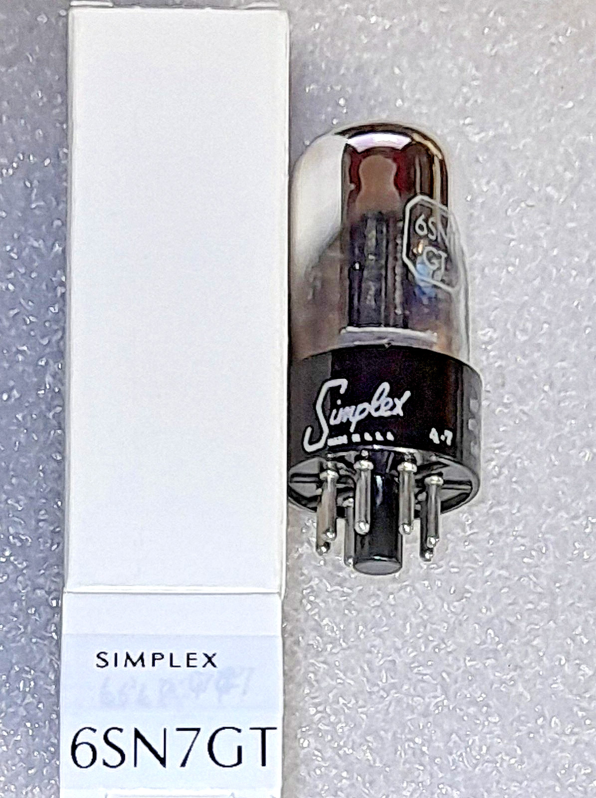 6SN7GT Simplex black t-plate/chrome top Vacuum Tube, TV7-D tested – will combine