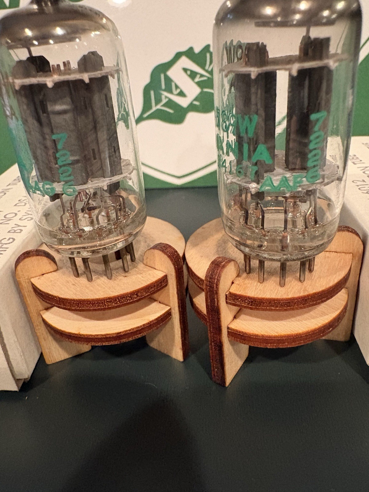 GAIN&GM MATCH PAIR 1972 SYLVANIA JAN 6189W 12AU7A Tubes TV7&MAXI TEST NOS NIB🔈