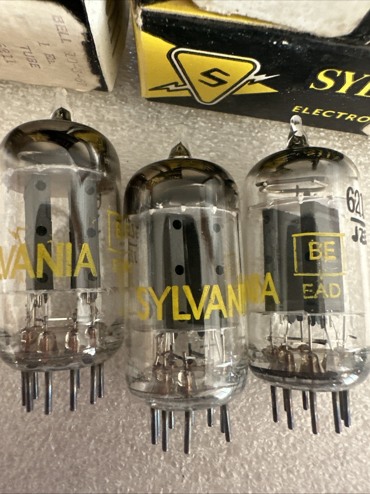 Sylvania 6211 Vacuum Tubes – Made in USA 1967 – NOS W/ Original Boxes