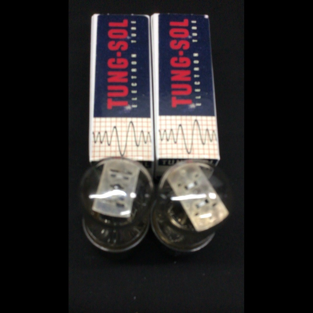 GREAT PAIR TUNG SOL 5Y3GT Black Plate D Getter Vintage VACUUM TUBES H.9164