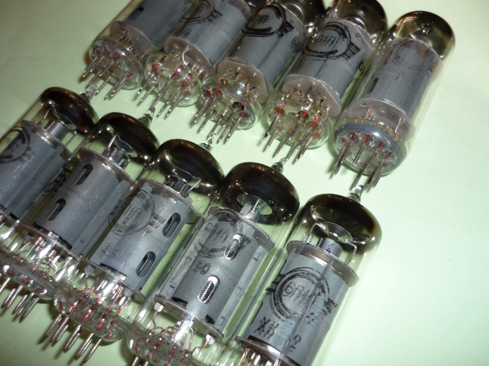 10pcs. 6P1P / 6П1П ~ 6P1 China, 6BW6 mini Beam Power Pentode NEW. 1960s
