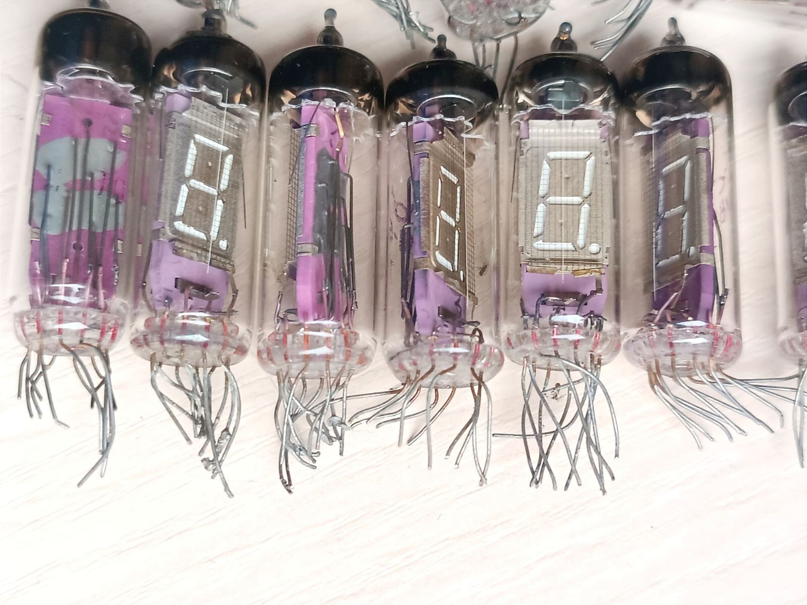 10 pcs IV-6 VFD Tube DIGIT DISPLAY NIXIE CLOCK luminescent indicator USED #1