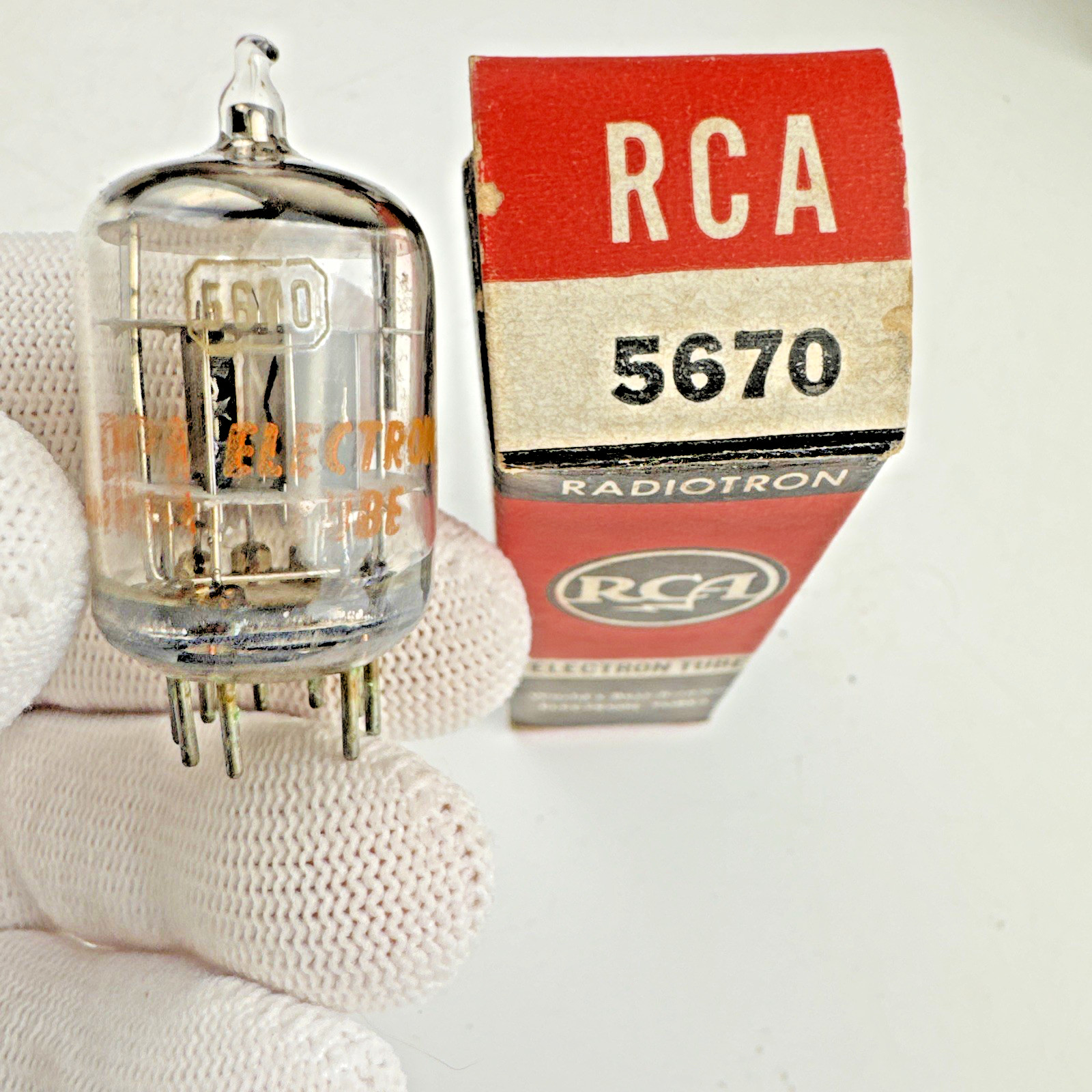 RCA 5670 2C51 Electron Vacuum Tube w/ Original Radiotron Box Untested NOS