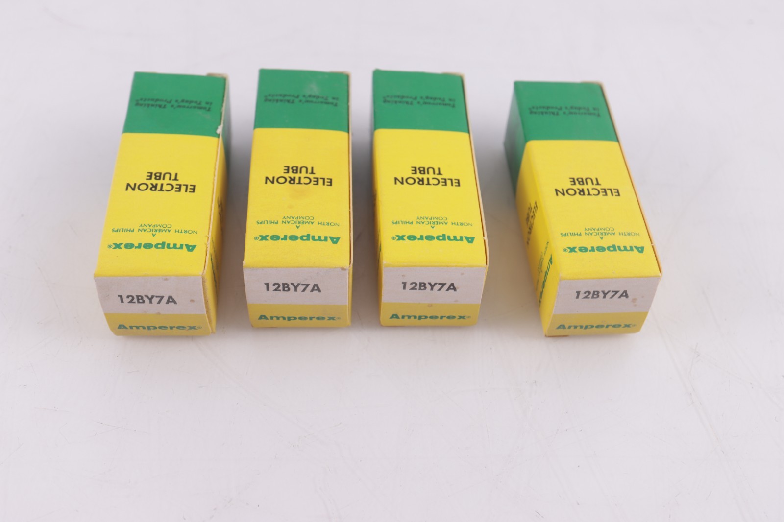 Lot of 4 Amperex 12BY7A Vacuum Tubes==NOS