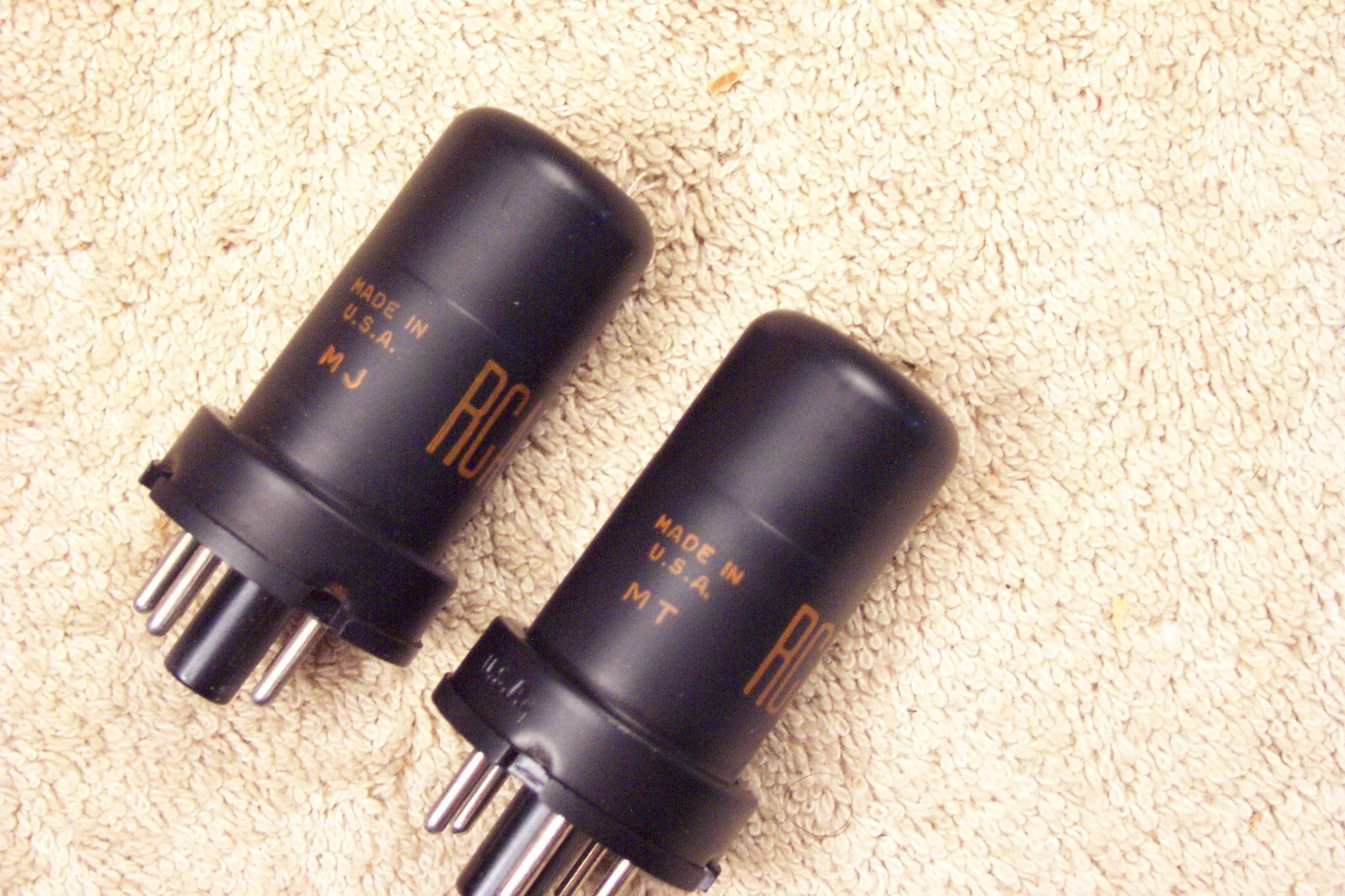 Two, NEW in box, RCA 6J5 tubes, matching pair, 6J5G, 6J5GT equiv.