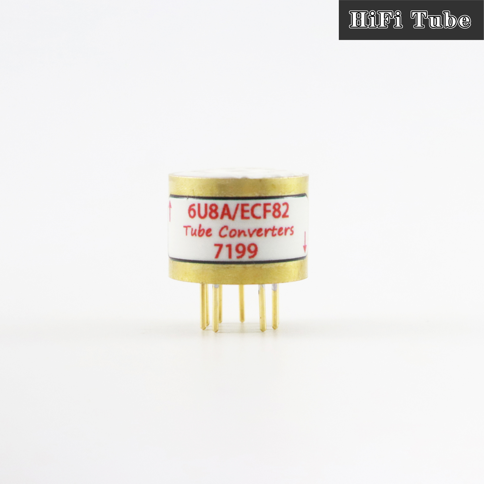 One Gold plated 6U8A ECF82 (TO) 7199 Vacuum tube convert socket