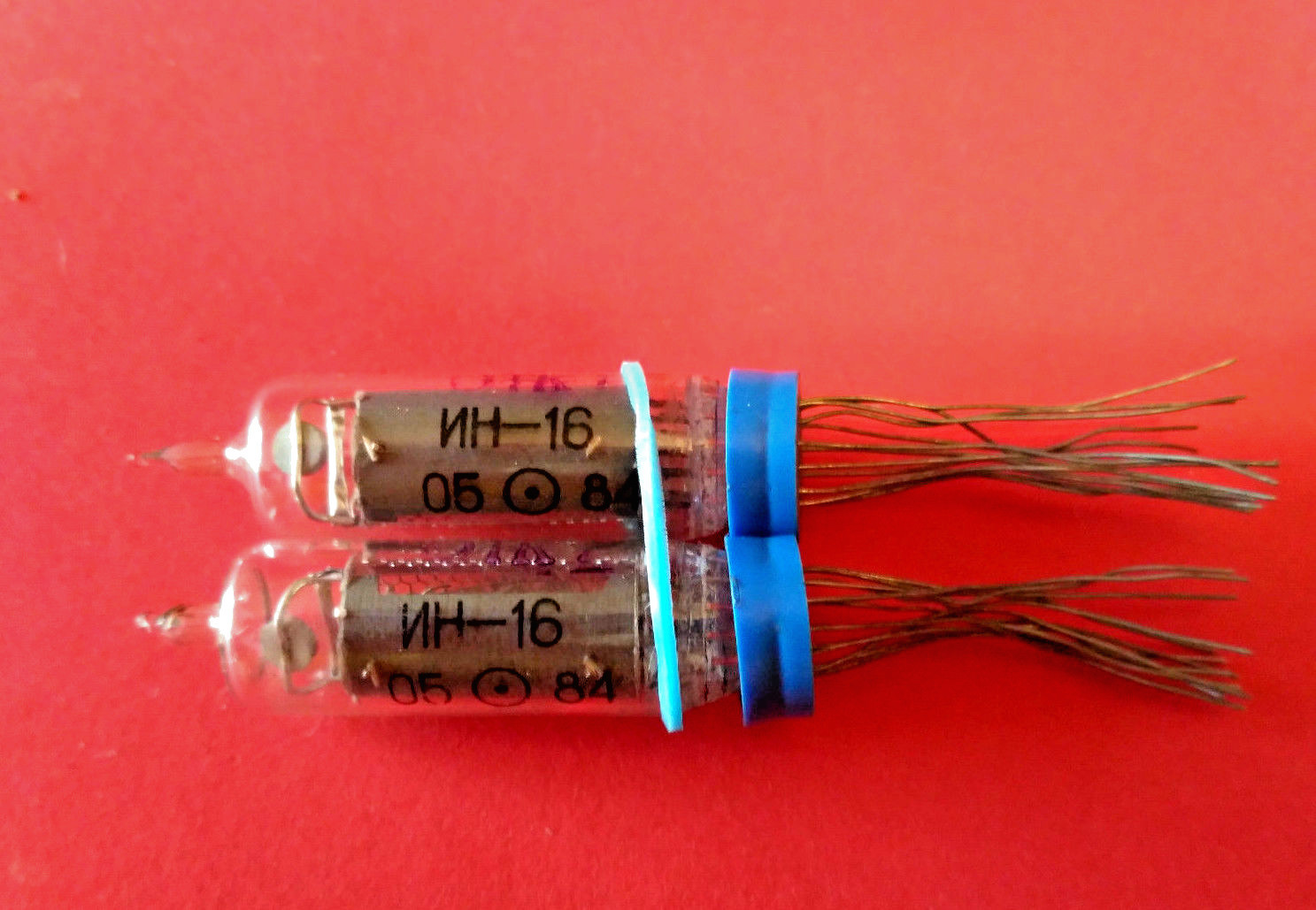 IN-16 IN16 Nixie tube ussr ИН-16 vintage new NOS SAME DATE TESTED 2pcs