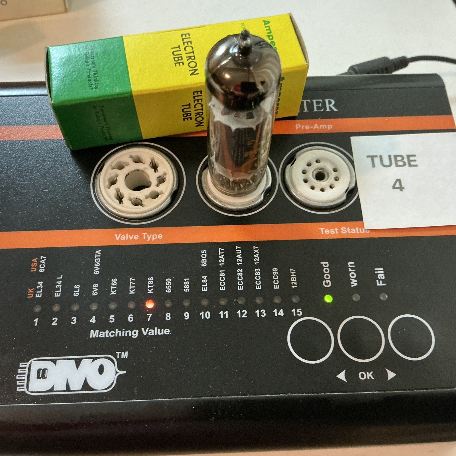 Rare ANOS Amperex EL84 6BQ5 Tubes rX3 D-Get MATCHED QUAD N709 E84L CV2975 L@@K!