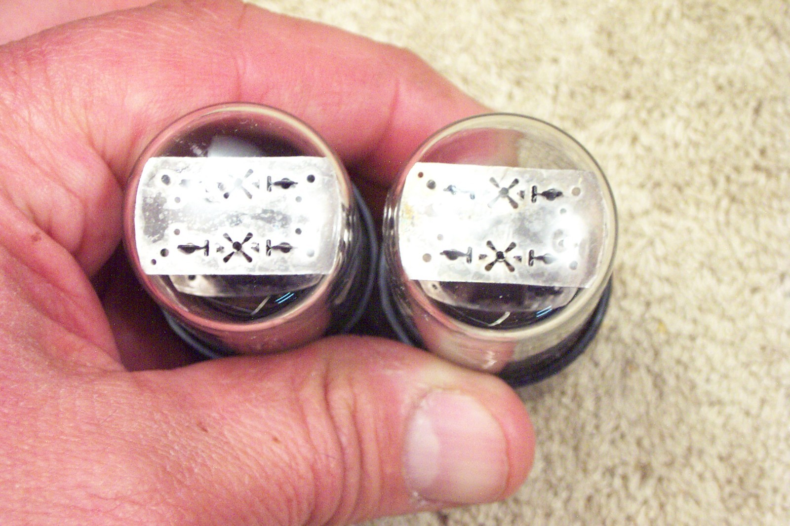 Two, NEW, RCA 6SN7GTB, NARROW GAP, black plates, D-getter, match pair, 6SN7GT