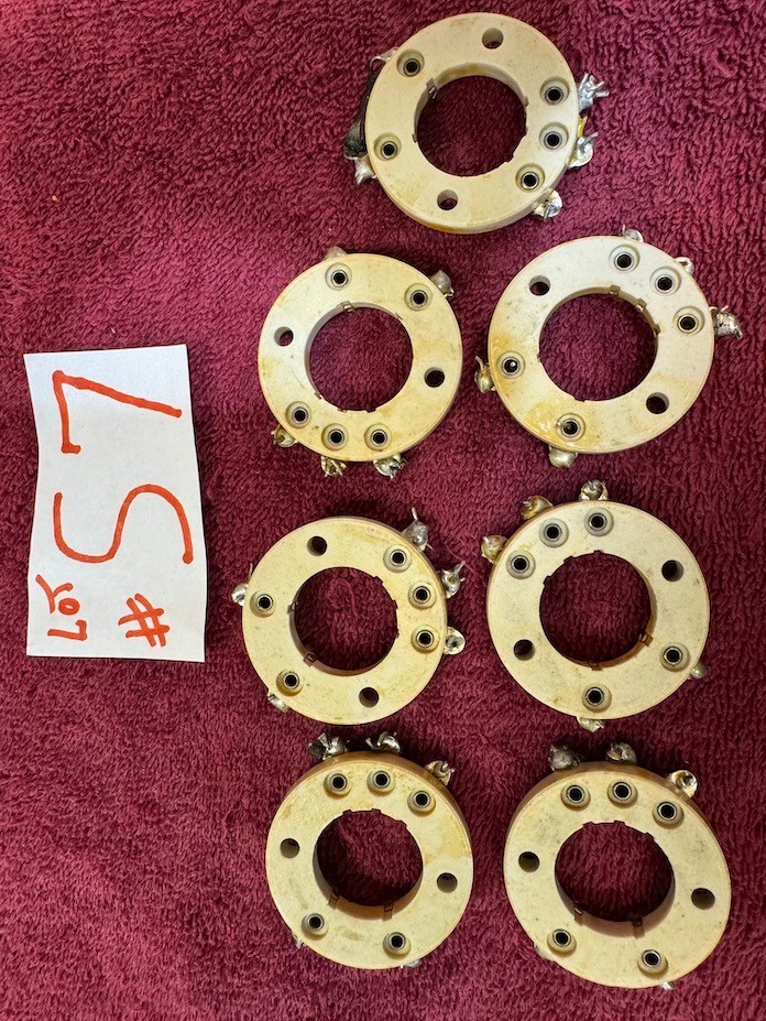 5 vintage Acorn Ham military receiver transmitter short wave radio tube sockets