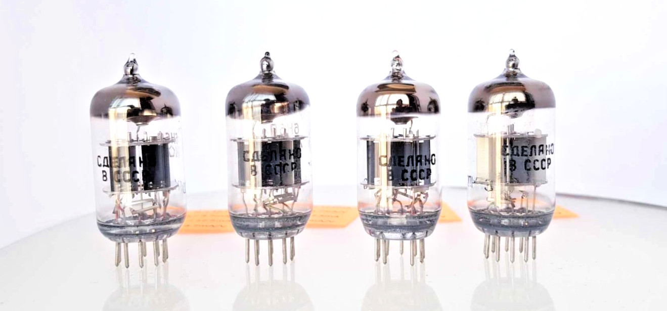4 x 6N5P SUPER STRONG MATCHED Quad NEVZ Double Triode Tube ECC88 6DJ8 6N1P NEW